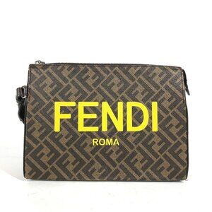FENDI Zucca logo Bag Cluch Bag with strap Clutch bag